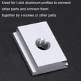 thumbnail image 3 of 6Pcs M6 T-Track Slider Sliding Nut Aluminum Alloy T Slot Nut for Profile Woodworking Tool Slot Fastener, 3 of 7