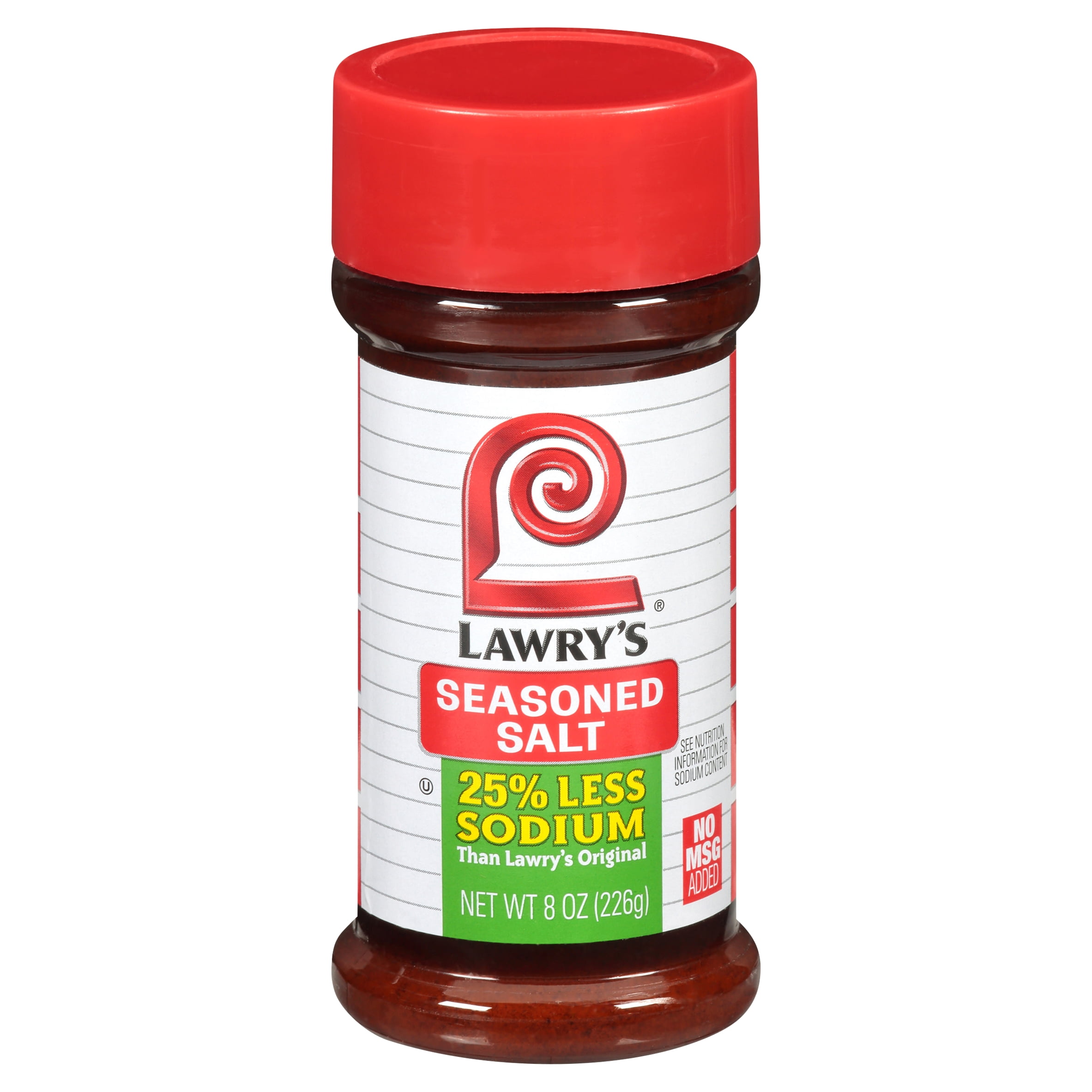 Lawry's 25 Less Sodium Seasoned Salt, 8 oz