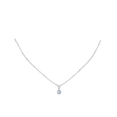 thumbnail image 5 of ANGARA Natural Round Aquamarine Solitaire V-Bale Pendant with Diamond in 14K White Gold for Women (Size-5mm) | March Birthstone, Anniversary, Jewelry Gift for Women | Natural Aquamarine Necklace, 5 of 9