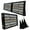 Black, variant on PENNZONI Full Table Top Display Case w/ Stand, Acrylic Baseball Card Show, Black
