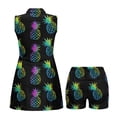 thumbnail image 4 of Yuyamidu Pineapple Womens Tennis Dress with Two Side Pockets Tennis Dress for Women Size XS Casual Summer Clothes with Built-in Shorts 2 Piece Sets Outfits, 4 of 7