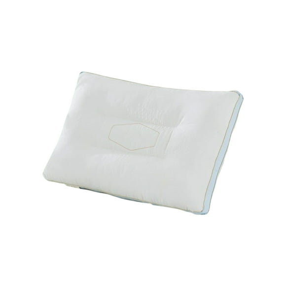 Neck Pillow for Pain Relief Sleeping – 74 cm x 48 cm x 5 cm Contoured Cotton-Polyester Support Pillow with Stitched Fill Distribution