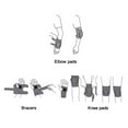 thumbnail image 4 of Six-piece Children's Roller Skating Protective Gear Set Sports Helmet, 4 of 5