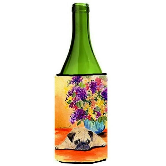 Pug Wine bottle sleeve Hugger - 24 oz.