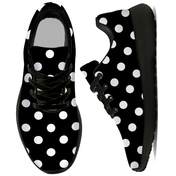 Womens Polka Dot Running Tennis Walking Shoes Fashion Sneakers Size 6