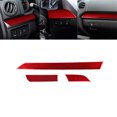 thumbnail image 1 of Real Bright Soft Car Interior Carbon Fiber Sticker Decoration3Pcs For Toyota Tundra 2014-2018 Red Carbon Fiber Console Dashboard CoverAuto Car Protection Interior Accessories, 1 of 8