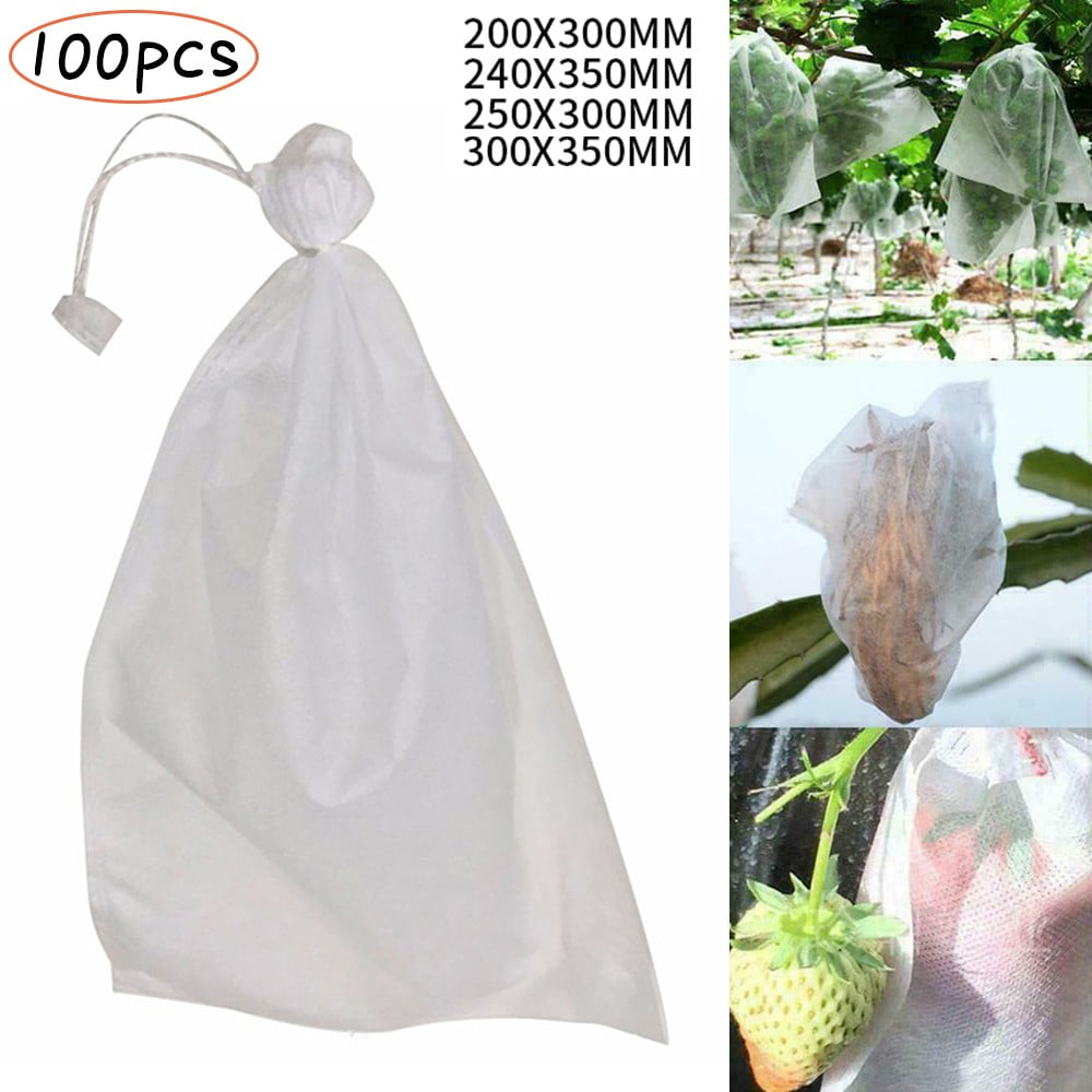 Buy Fancy Fruit Protection Bags, 100 Pack Nonwoven Fabric Barrier Bag