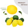 thumbnail image 2 of 12pcs Artificial Lemons and Limes, Fake Fruit Lemons Artificial Lifelike Simulation Lemon for Home House Kitchen Party Decoration, 2 of 5
