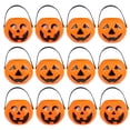 thumbnail image 1 of PENGXIANG 15 Pcs Halloween Pumpkin Shape Bucket Plastic Storage Buckets (Random Style), 1 of 5