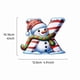 thumbnail image 1 of Custom Personalized Christmas Ornament with Snowman Santa Hat Design, Festive Holiday Tree Hanging Decoration for Family Gift Giving, Home Party Decoration, Memorial Keepsake, 1 of 2