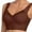 Coffee, variant on Womens Bras Seamless Wireless Posture Correcting Push Up No Underwire Anti Sagging Full Coverage Ice Silk Comfy Bra Pink XXXXXXXL