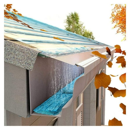 EasyOn Stainless Steel 36' Gutterguard - Fits 5" Gutters