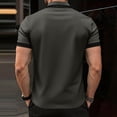 thumbnail image 4 of Men's Polo Shirts Short Sleeve Casual Solid Colors Summer Golf Tops 3 Buttons, M, 4 of 4