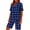 Blue#02, variant on Amzcrzy Lounge Sets for Women with Button Casual Loose Solid Color Womens Summer Outfits Notched Neck Short Sleeve Tops Short Pant Suit Comfy Linen Elastic Drawstring Pajama Sets S