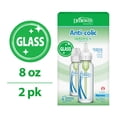 thumbnail image 4 of Dr. Brown's Anti-Colic Options+ Narrow Glass Baby Bottle, 8 oz/250 mL, with Level 1 Slow Flow Nipple, BPA Free, 0m+, 2 Pack, 4 of 14