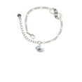 thumbnail image 2 of Delight Jewelry Silvertone Little Bird Initial - M - Silver-tone Paw Infinity Link Chain Bracelet, 6"+2" Extender, 2 of 3