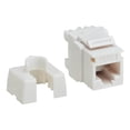 thumbnail image 1 of Eaton Tripp Lite Series Cat6a Prise Keystone RJ45 110 Styles, Blanc, TAA - insert Modulaire - Chat 6a - RJ-45 - Gris, Blanc - Conforme TAA, 1 of 7