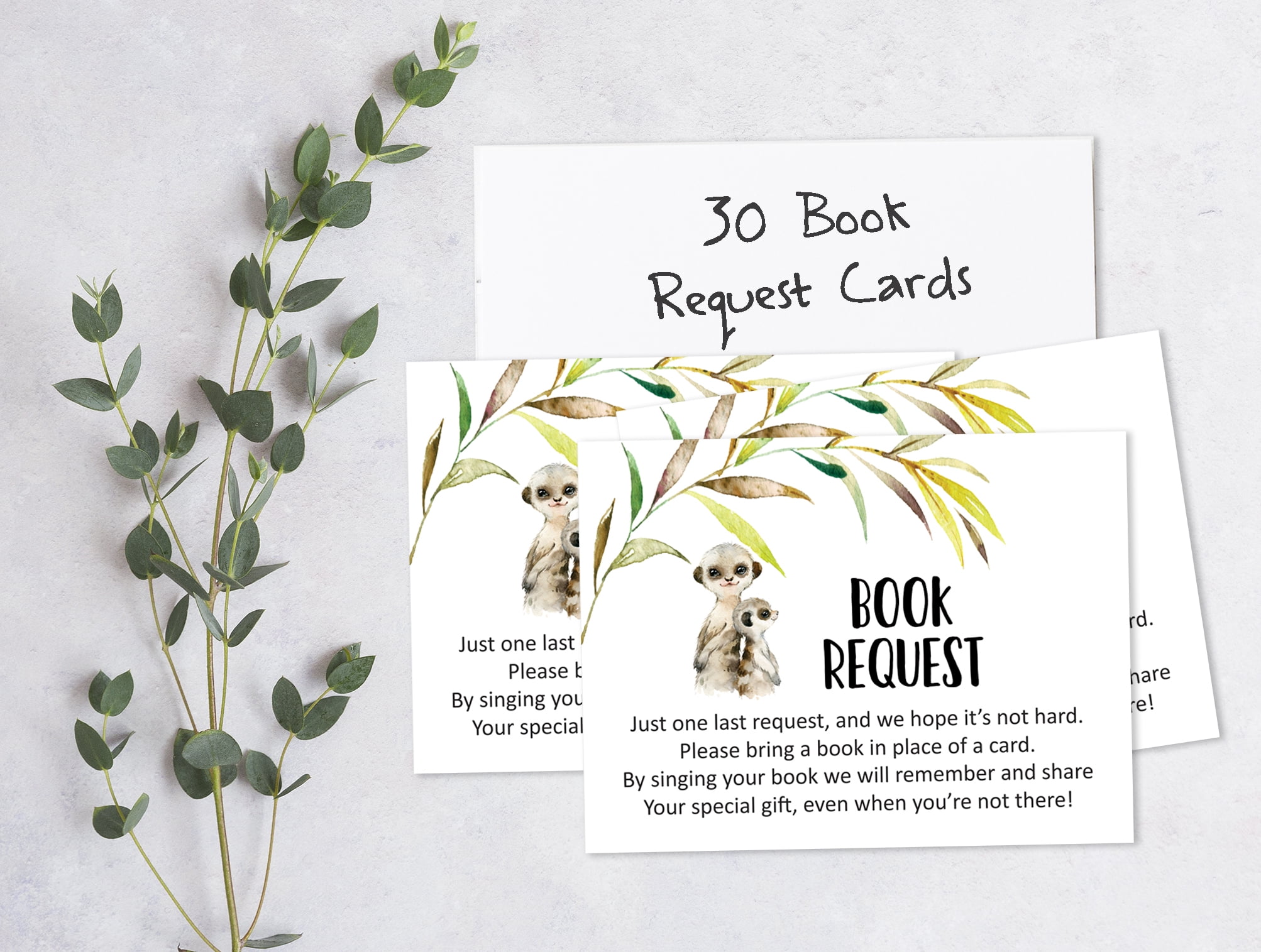 Inkdotpot 30 Books For Baby Shower Request Cards Bring A Book Instead Of A Card koala baby Jungle Animals Baby Shower Invitations Inserts Games