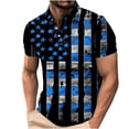 thumbnail image 2 of Njoeus Work Shirts For Men Men'S T-Shirts Short Sleeve Golf Shirts For Men American Flag Graphic Tee Mens Casual Patriotic Golf Tennis Shirts For Men Xs-4Xl Mens Shirts On Clearance, 2 of 5
