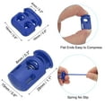 thumbnail image 3 of 16 Yard Elastic Bungee Cord & Single Hole Cord Lock & Double Hole Spring Toggle Stopper, Navy Blue 21 Pack, 3 of 6