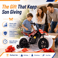 thumbnail image 3 of IVFJFV DZ06 Electric-Powered Dirt Bike,Motor Bike Rear-wheel drive with Removable Training Wheels,E Dirt Bike with 12.5" Tire & 120W Motor,6.2 Mph & 4.3 Miles,Red, 3 of 8