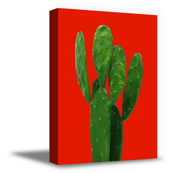 Awkward Styles Cactus Canvas Wall Art Red Boho Home Decor Prints