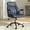 Blue, variant on HomeZeer Executive Office Chair, Leather Desk Chairs with Wheels, Ergonomic Desk Chair with Arms, Mid Century Modern Reclining Computer Task Home Chair with Lumbar Support, Brown