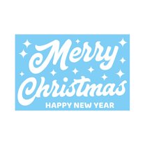 (Clearance) pdqouc Christmas Window Clings Santa Claus Decorations, Large Size Christmas Window Door Wall Mirrro Stickers, Single-Side Removable Decals for Christmas Gifts and Decor