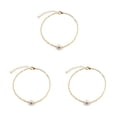 thumbnail image 3 of Sonducket Tobilleras Cuentas de perlas Pulseras de tobillo Mujer Accesorios Cadenas de pie Oro Type1 NO1, 3 of 6