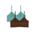 thumbnail image 2 of Wonder Nation Girls' Seamless Ruched Recycled Bra, 2-Pack, Sizes XS-2XL, 2 of 3