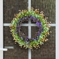 thumbnail image 4 of 2024 Spring Colorful Flower Garland Garland Home Decoration Flower Door Hanging Photography Props Valentines Day Mini Wreath Peony Wreaths for Front Door Car Wreath Lighted Wicker Heart Wreath Teal, 4 of 9