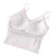 thumbnail image 4 of Camisola de manga corta para mujer con almohadilla para el pecho, sin aros de acero, ropa interior para yoga, pijamas deportivos, pijamas para mujer, 4 of 5
