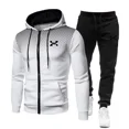 thumbnail image 4 of Chándal de moda con capucha para hombre, conjunto de ropa deportiva para gimnasio, correr, traje de invierno, 2024, 4 of 5