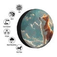 thumbnail image 4 of Naloa Starry Sky Cloud Fox PVC Leather Spare Tire Wheel Cover for Car Truck SUV Camper Trailer Universal Fit many size15 inch, 4 of 6