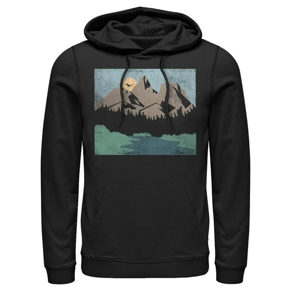 Men's Lost Gods Distressed Mountain View  Pull Over Hoodie