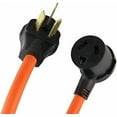 thumbnail image 5 of 10-50P to 10-30R Heavy Duty Generator Adapter,50 Amp Dryer Male Plug to 30 Amp Adapter,STW 10AWG*3C Generator Cord,3Prong,Orange,1.5FT, 5 of 7