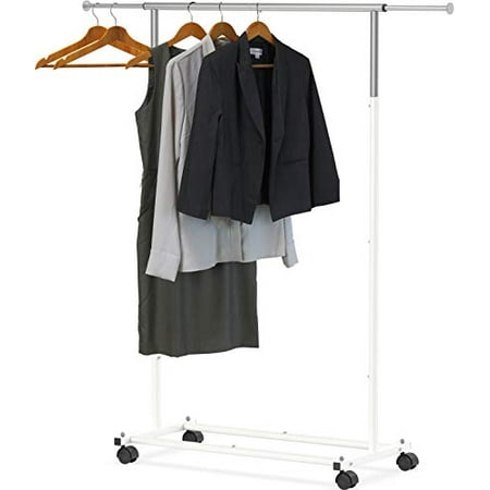 Simple Houseware Standard Rod Garment Rack, White
