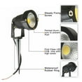 thumbnail image 6 of 5W LED Landscape Lights, Garden Lights Waterproof IP65 COB 6000K LED Lawn Lamp Outdoor Wall Spotlight Garden Patio Yard Pathways Fence Tree Spot Lighting, 6 of 7