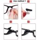 thumbnail image 4 of Almohadillas para la nariz para anteojos Almohadillas para la nariz antideslizantes suaves de silicona adhesiva para marcos de plástico 12 pares Negro 1.8 mm, 4 of 5