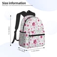 thumbnail image 4 of Daiia Lilies Flowers School Backpack for Men Women, Unisex Large Waterproof Bookbag Schoolbag Casual Daypack for High School/College/Teens/Travel/Work Black, 4 of 8