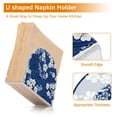 thumbnail image 5 of Yayeee Napkin Holder for Table Kitchen Paper Tissue Organization, Floral Ocean Waves, 5 of 8