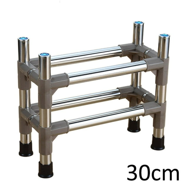 Toystoory Estante para zapatillas de baño, zapatero Simple de acero inoxidable para dormitorio, balcón, comedor Almacenamiento y organización del hogar No.2 Toystoory HA024916-02