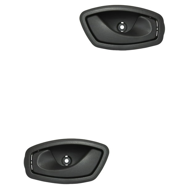 Manijas de PUERTA INTERIOR HUSHAN para Clio 2017 Renault Delanteras/Traseras Color Negro