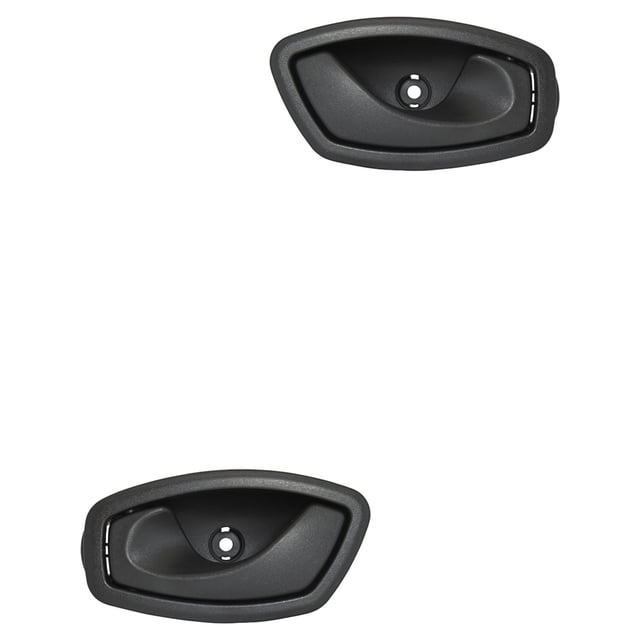 Manijas de PUERTA INTERIOR HUSHAN para Clio 2017 Renault Delanteras/Traseras Color Negro
