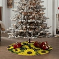 thumbnail image 6 of Bingfone Christmas Tree Skirt Mat Christmas Decoration Interior 36"-Sunflowers In Vintage, 6 of 8