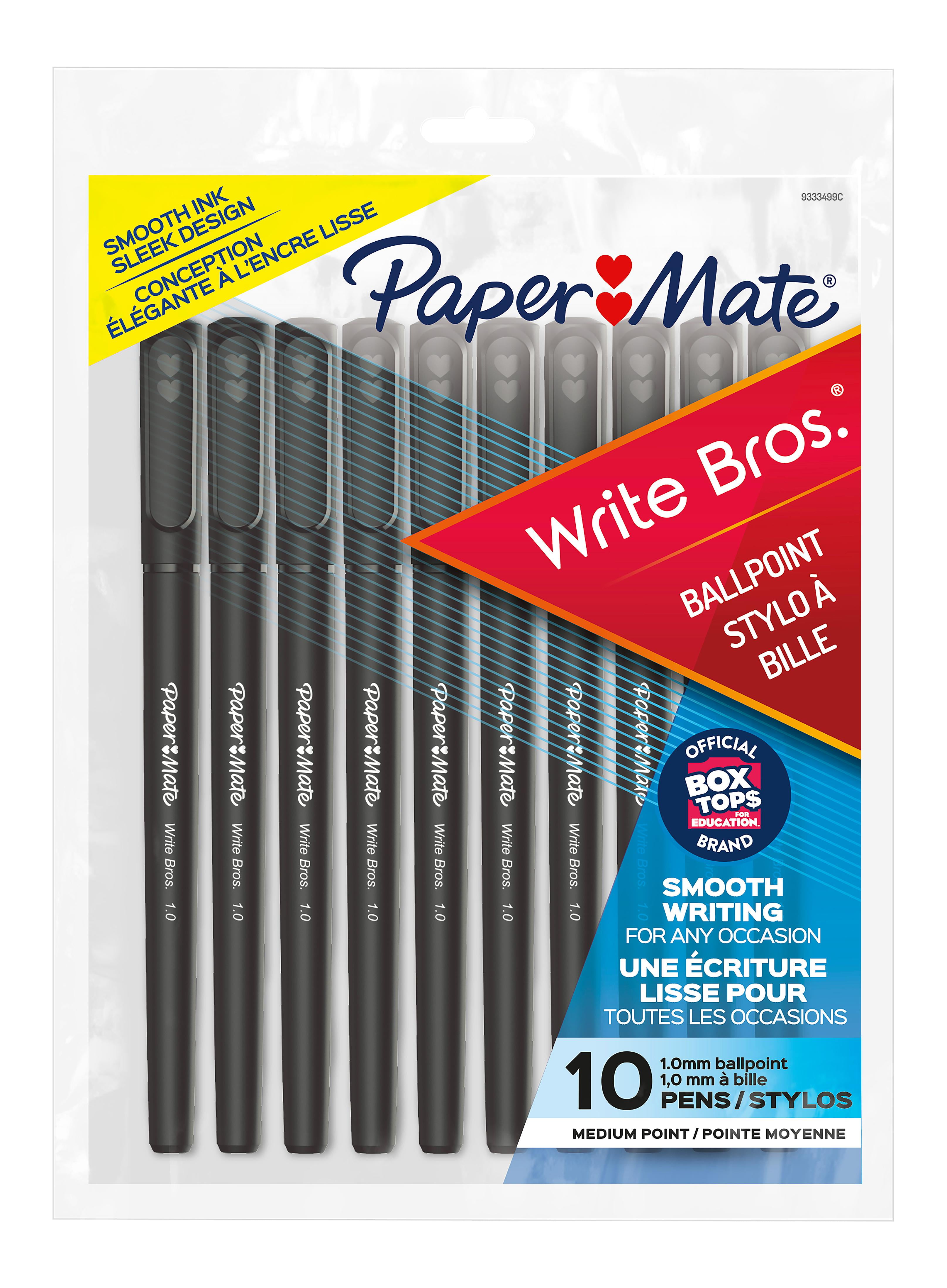 Unison Blue Ink Stick Pens 10 pack Medium Ballpoint Vented Cap Smooth Writing 