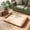 Beige, variant on Outdoor Dog Bed, Two-Tone Oxford Indoor Cat Mat, All-Season Water-Resistant Durable Crate Cushion, Portable Comfort Pad for Small Pets(M,Green)