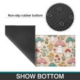thumbnail image 6 of Mushroom and Character Beige Pattern Anti Fatigue Kitchen Rugs Set Of 2, Non Slip Washable Decorative Floor Mats for Kitchen Sink Laundry, 17"x30" and 17"x47", 6 of 6