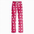 thumbnail image 4 of KPOPLK Wide Leg Sweatpants for Women Men Baggy Casual Drawstring Sweat Pants Trendy Athletic Grunge Clothes(Pink,XXXL), 4 of 5
