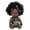 D, variant on F African American Baby Doll 8.6 Inch Rubber For Kids Curly Hair Realistic Play Toy